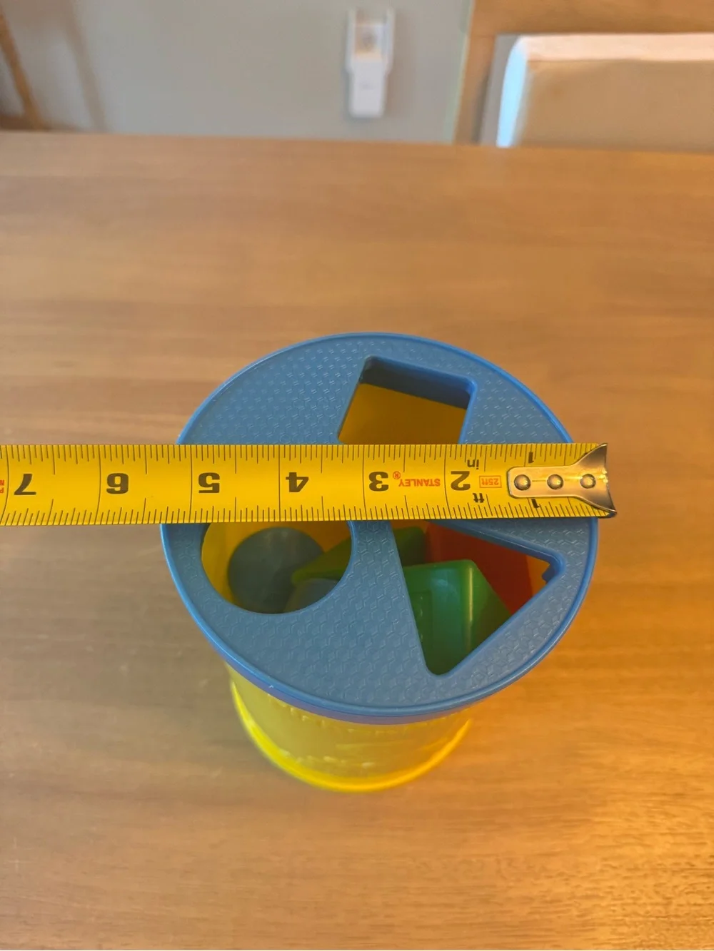 Vintage 1977 Fisher Price Baby's First Blocks Shape Sorter Bucket & Blocks